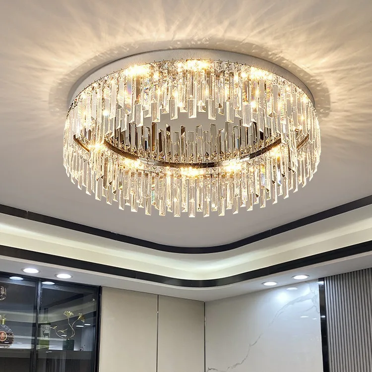 

Modern Luxury Crystal Ceiling Light Chandelier Elegant Pendant Lamp for Home Decor