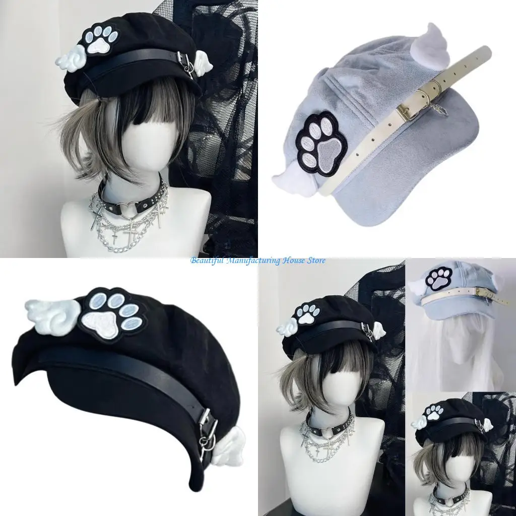 e56a-unique-cats-paws-wing-boina-sombrero-poliester-boina-sombrero-ropa-casual-sombrero-para-hombres-y-mujeres