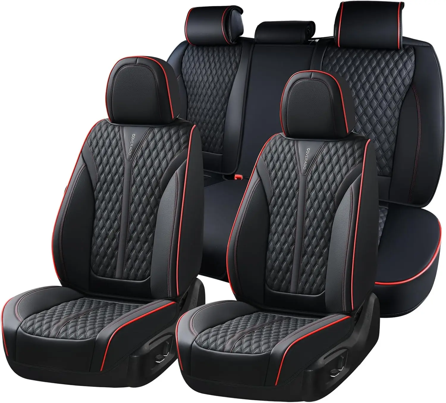

Car Seat Covers Full Set, Nappa Leather Covers for Cars, Waterproof