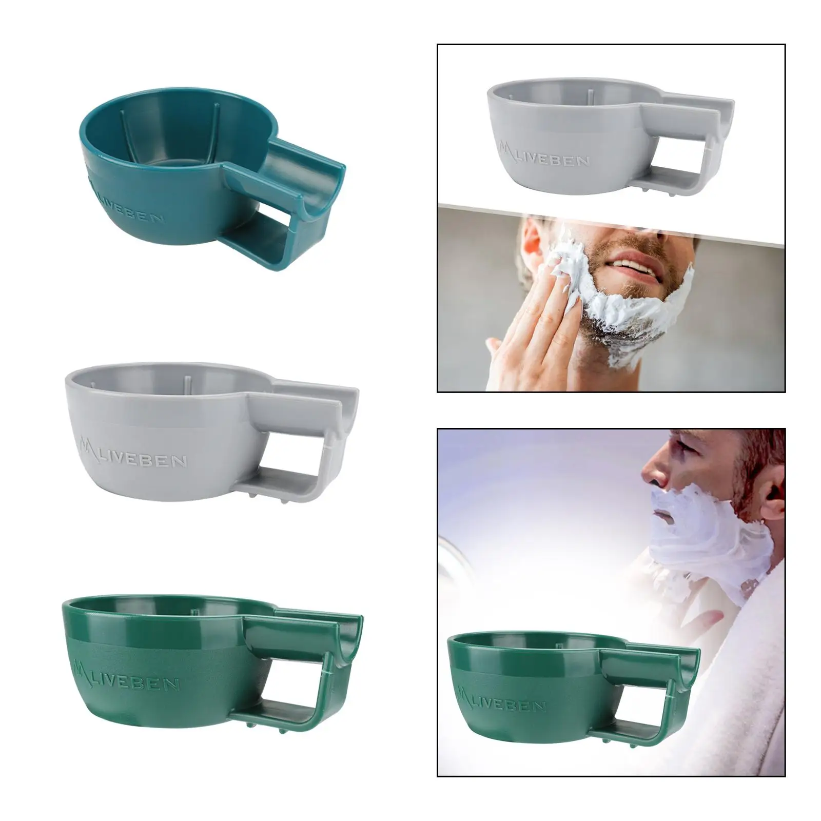 Tazza da barba bagnata ciotola per sapone da barba per uomini marito regali di san valentino