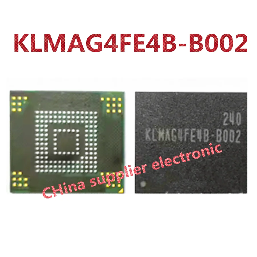 KLMAG4FE4B-B002 is suitable for Samsung N7105 I9305 font emmc153 ball 16G storage IC chip implantation ball