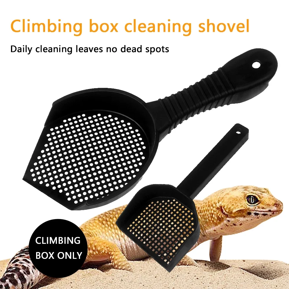 Reptile Sand Shovel Large Capacity Instant Sand Leakage Litter Shovel Poop Scoop Pet Cleaning Supplies Feeding Box Accessories