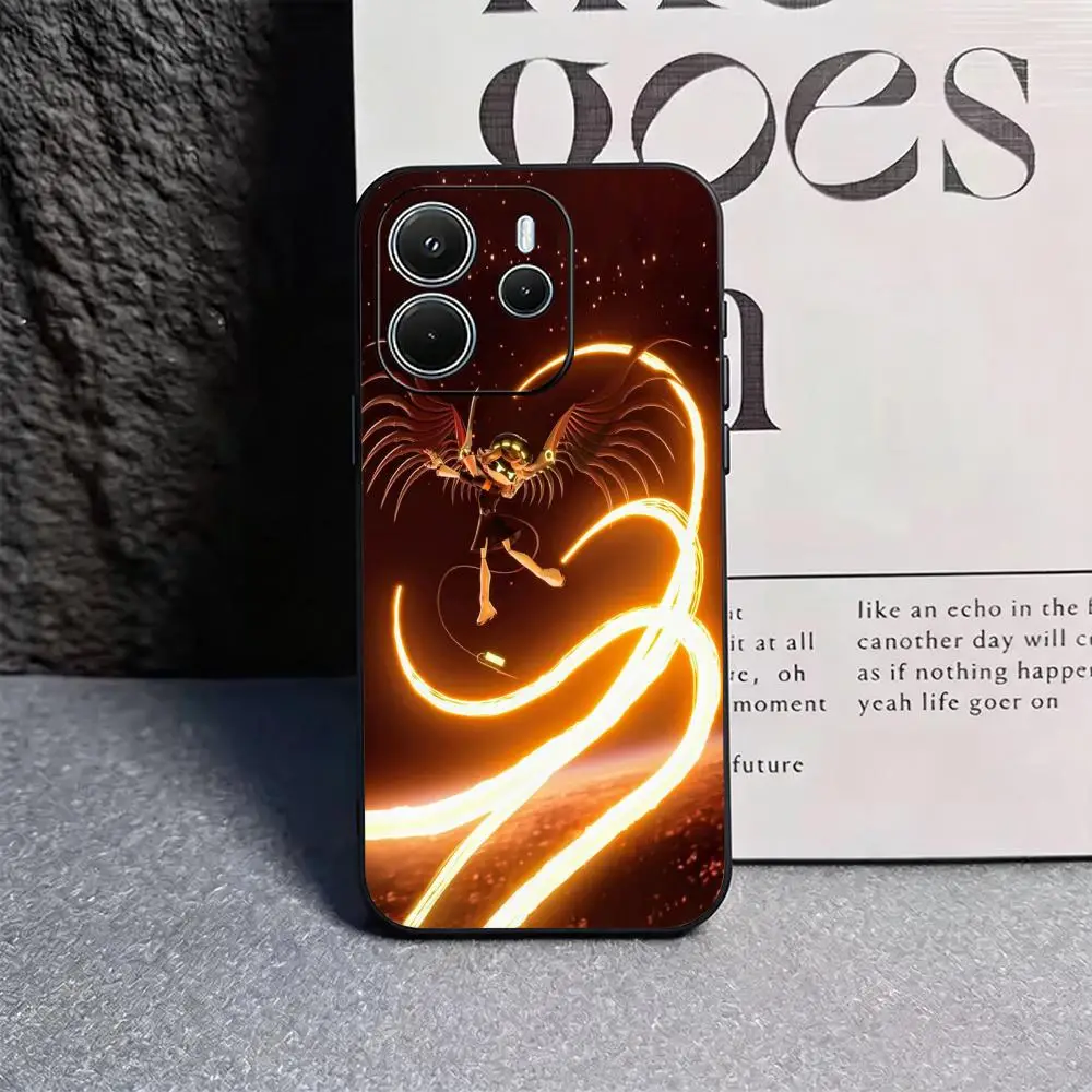 Чехол для телефона с мультяшным принтом «Anie Murder Drones» для Xiaomi Redmi Note 17 15 14C 13C 12C 14 13 12 Pro Plus S, мягкий черный чехол.