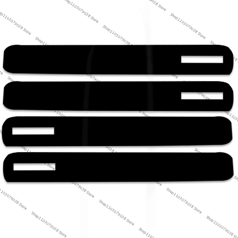 ل Polestar 2 2021 2022 2023 مقبض الباب الداخلي ملصق أسود ألياف الكربون مقبض الباب إطار غطاء حماية ملصق