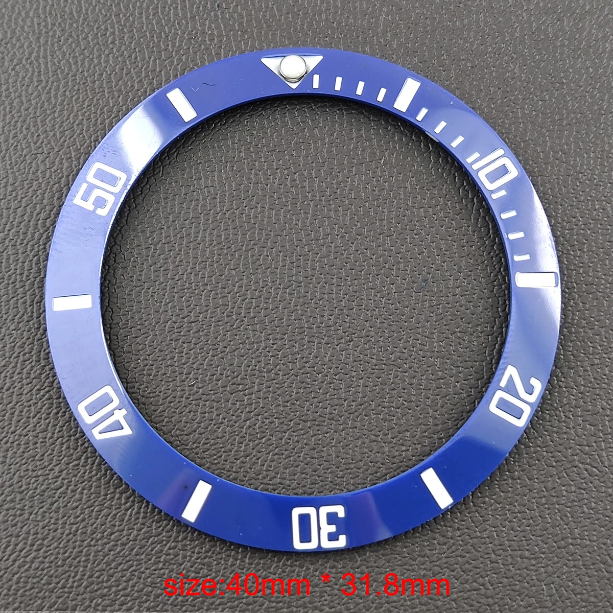 슈퍼 루미너스 세라믹 베젤 인서트, 다이버 교체, 시계 액세서리 부품, 경사 40*31.8mm