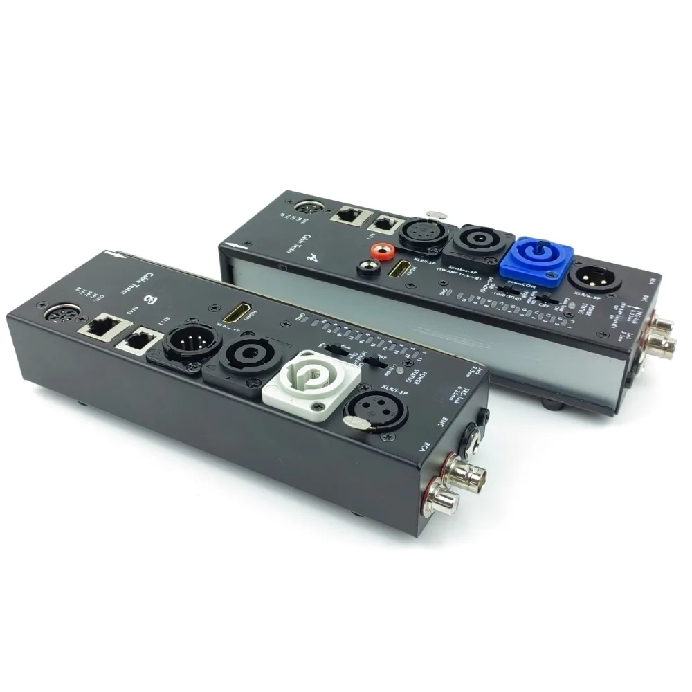 Pro Audio Support power CON SPEAKON XLR DIN RCA BNC 3.5 JACK 6.35 JACK RJ45 RJ11 Cable tester