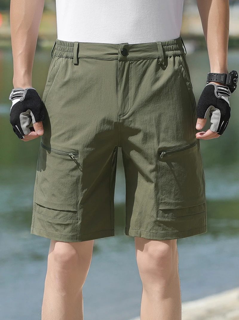 

Shorts for Men Tactical Outdooer Shorts Waterproof Quick Dry Military Short Pants Knee Length for Hiking Fishing Camping