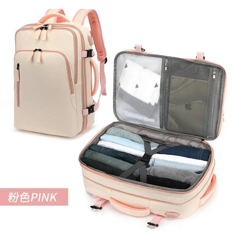 Women's and Men's Travel Backpack, Leisure Travel Backpack, Large Capacity All-in-One Multifunctional Laptop Commuting Backpack
