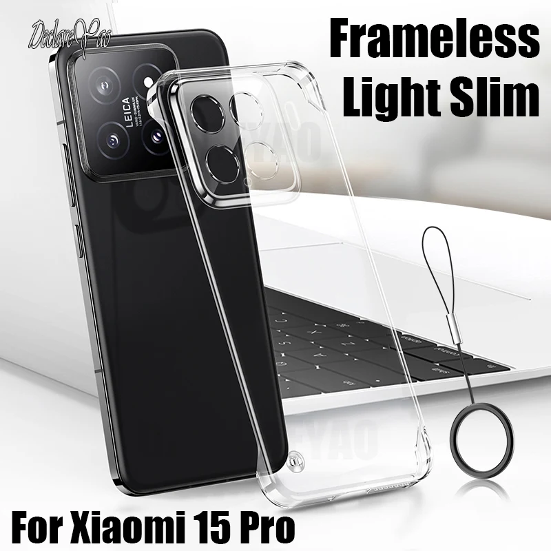 DECLAREYAO Luxury Light Slim PC Plating Frameless Hard Coque For Xiaomi 12T 12 X 12S 11 Lite NE 15 Pro 14 Ultra 13T 13 Lite Case