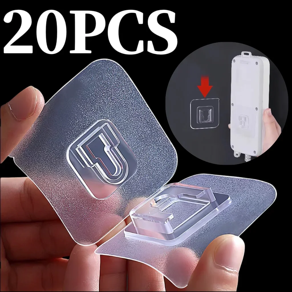 

Double-Sided Adhesive Wall Hook Strong Traceless Hook Self Adhesive Invisible Hooks Kitchen Bedroom Organizer 1/5/10/20 Pairs