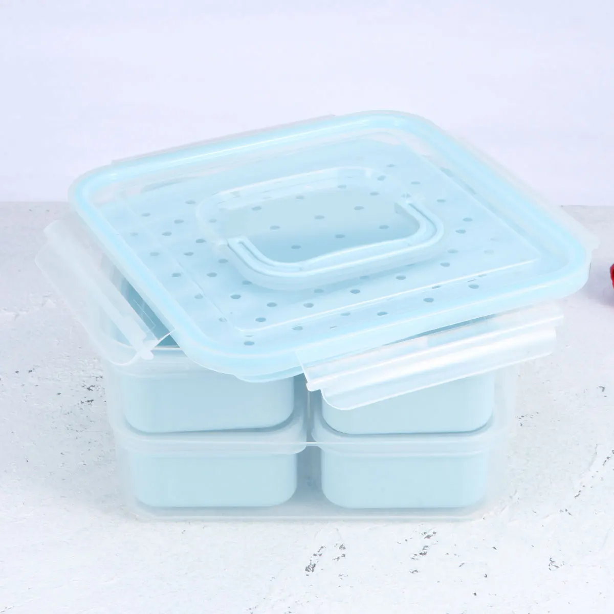 

6pcs Fresh Food Storage Containers Leak Proof Kitchen Crisper Set Pp Material Food Boxes With Cover For Snacks Dry Fruits Beans