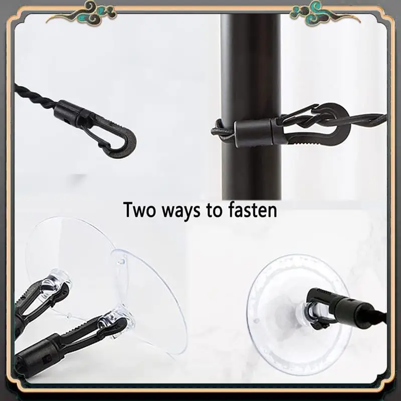 ASMA-Stretch Clothesline Travel Clothesline Portable Retractable Camping Clothesline With Hook And Suction Cup