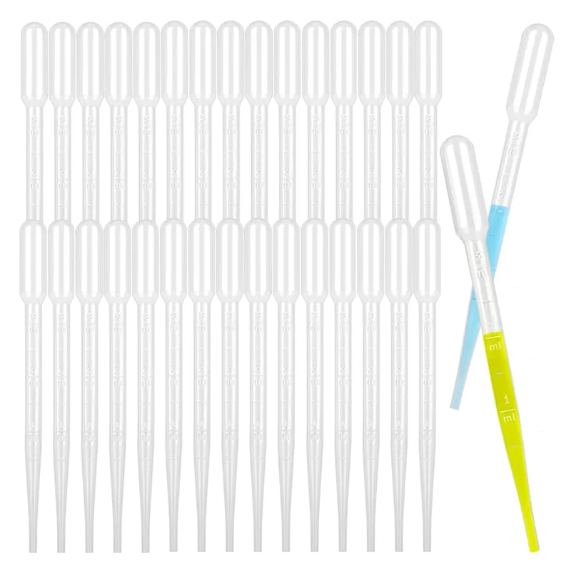 VO-etherische olie, doe-het-zelf kunst, voor laboratoriumwetenschap – 3 ml plastic transferpipetten met druppelaar voor geneeskunde 1000 stuks