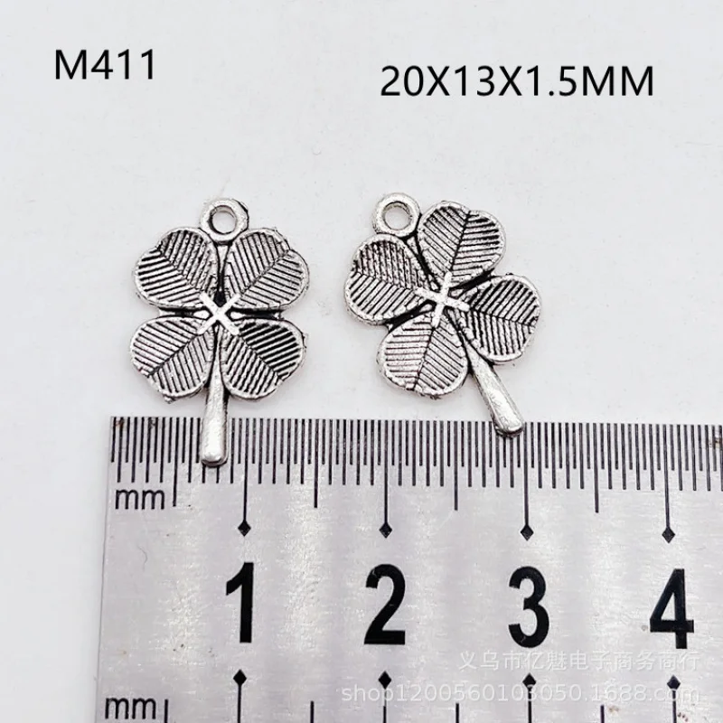 Factory Direct Sales 100Pieces DIY Accessories Set Leaves  Lucky Pendant Necklace Clothing Earring Material