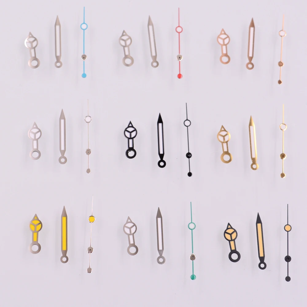 Zielone świecące wskazówki zegarka pasują do japońskiego mechanizmu NH35 NH35A NH36 NH36A 7S36, 7S25, 7S35, 6R15, 4R15, 4R36