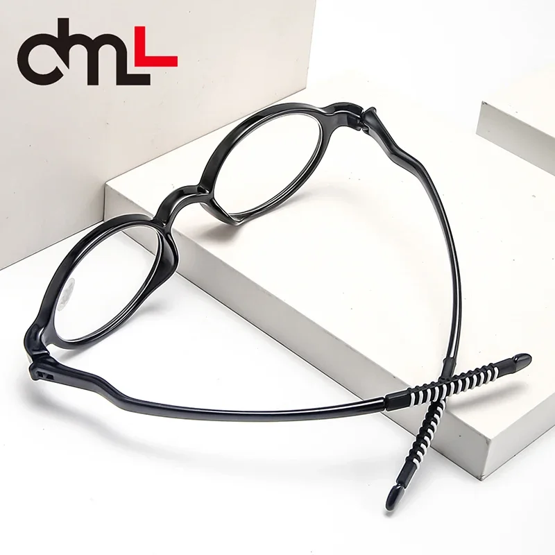 DMLTR90 Small Round Flexible Eyeglasses Vintage Retro Reading Glasses Reader