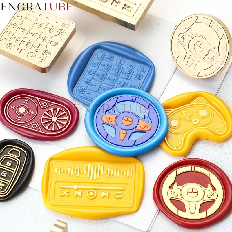 Multilayer Wax Seal Stamp Classical Mouse Remote Control Calculator For DIY Gift Wrapping Wedding Greeting Card Decoration Tool