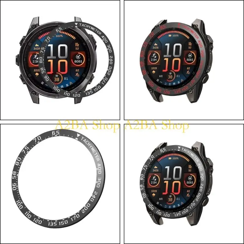 A2BA Watch Protector Cover for 8 51mm Protector Frame Bumper Bezel Rings Cover Stainless Watch Scratchproof Housing