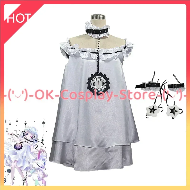 

[Custom Made] Game COMPASS Coquelicot Blanche Cosplay Costume Women Cute Dress Gril Pajamas Sleepwear Halloween Carnival Uniform