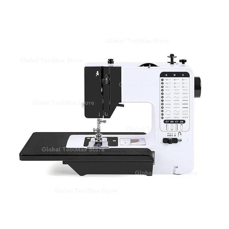 220V/110V Portable Electric Sewing Machine for Beginners 38 Built‑in Stitches With Extension Table Complete Accessory Kit