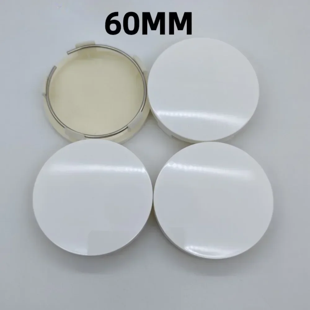 

4pcs ABS 60mm Blank White Car Wheel Center Caps R60 Rim Hubcaps Cover Badge Car Styling Accessories for Seat Ford Subaru TOYOTA