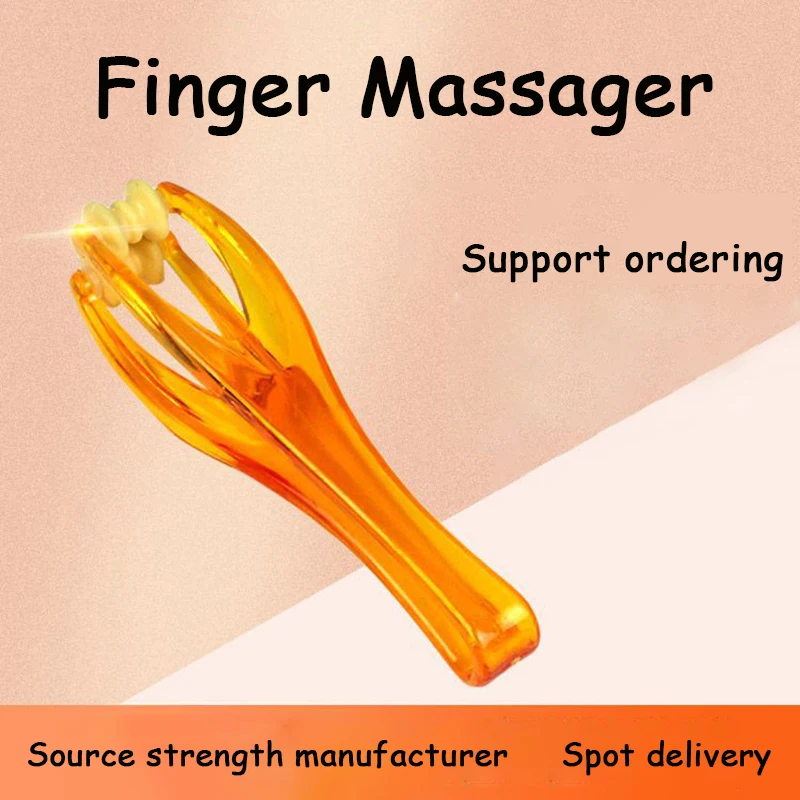 

1pc Hand Acupuncture Points Finger Joint Hand Massager Rollers Health Care Relaxation Blood Circulation Health Care Massage
