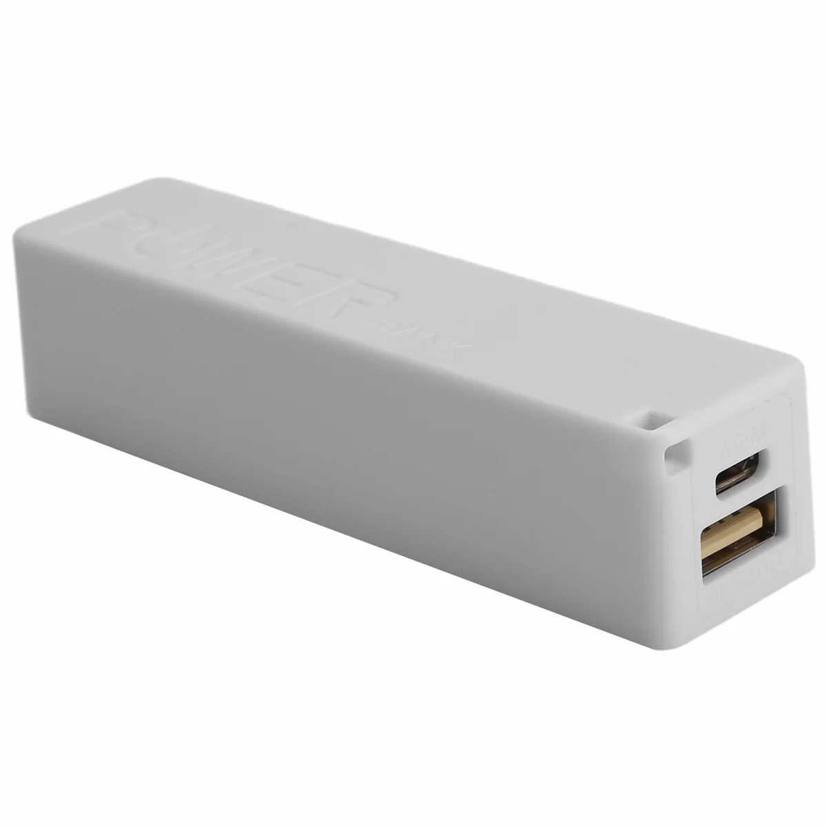 

ABQR Портативное внешнее зарядное устройство Power Bank 18650 с брелком (без аккумулятора) (белый)