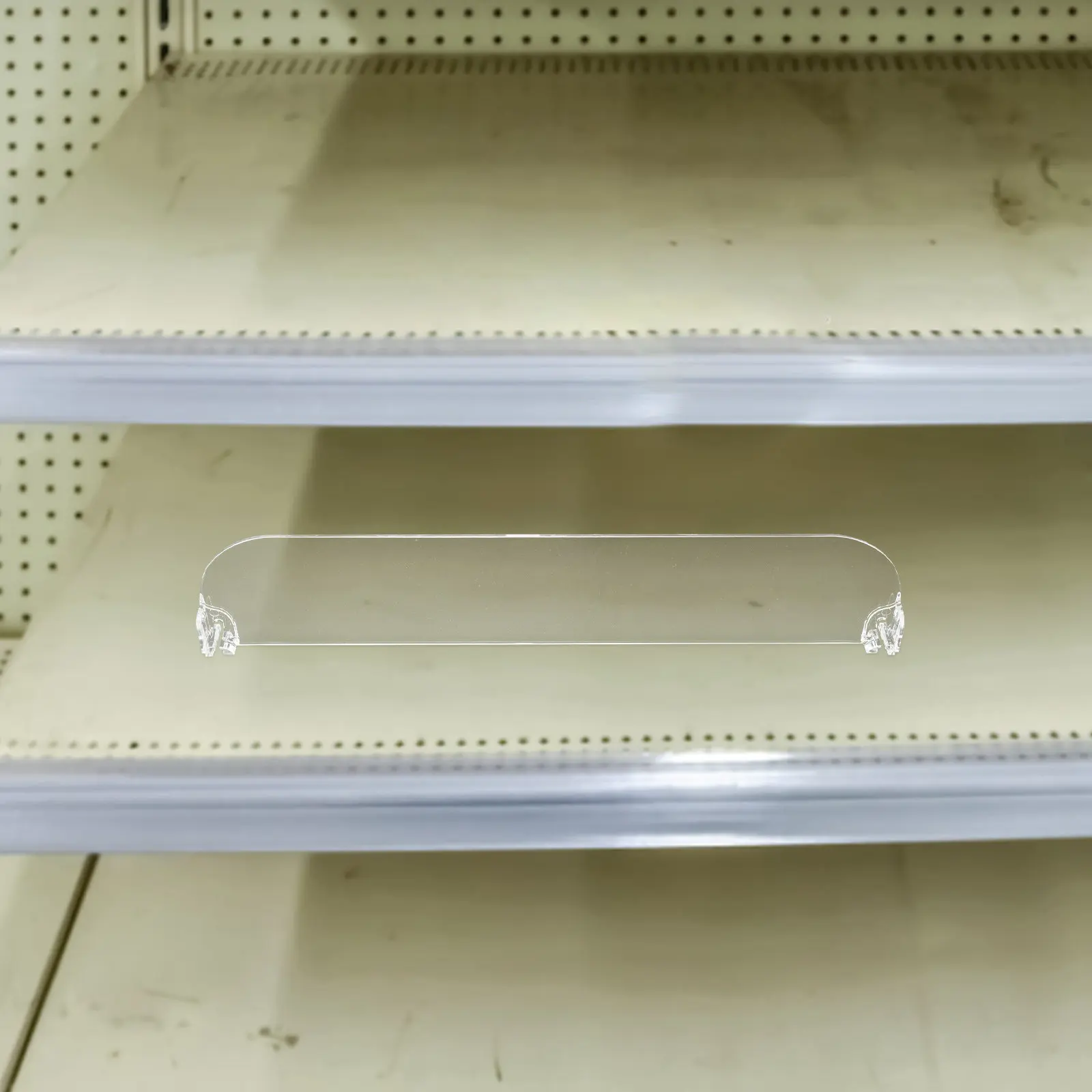 2Pcs Transparent Shelf Dividers Plastic Adjustable Commodity Barrier Divider Supermarket Store Goods Classification Baffle 300Mm