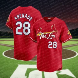 0.15 Arenado St. Louis Cardinals 2024 City Connect maglie da Baseball limitate estate bambini bottone adulto con abbigliamento da Baseball