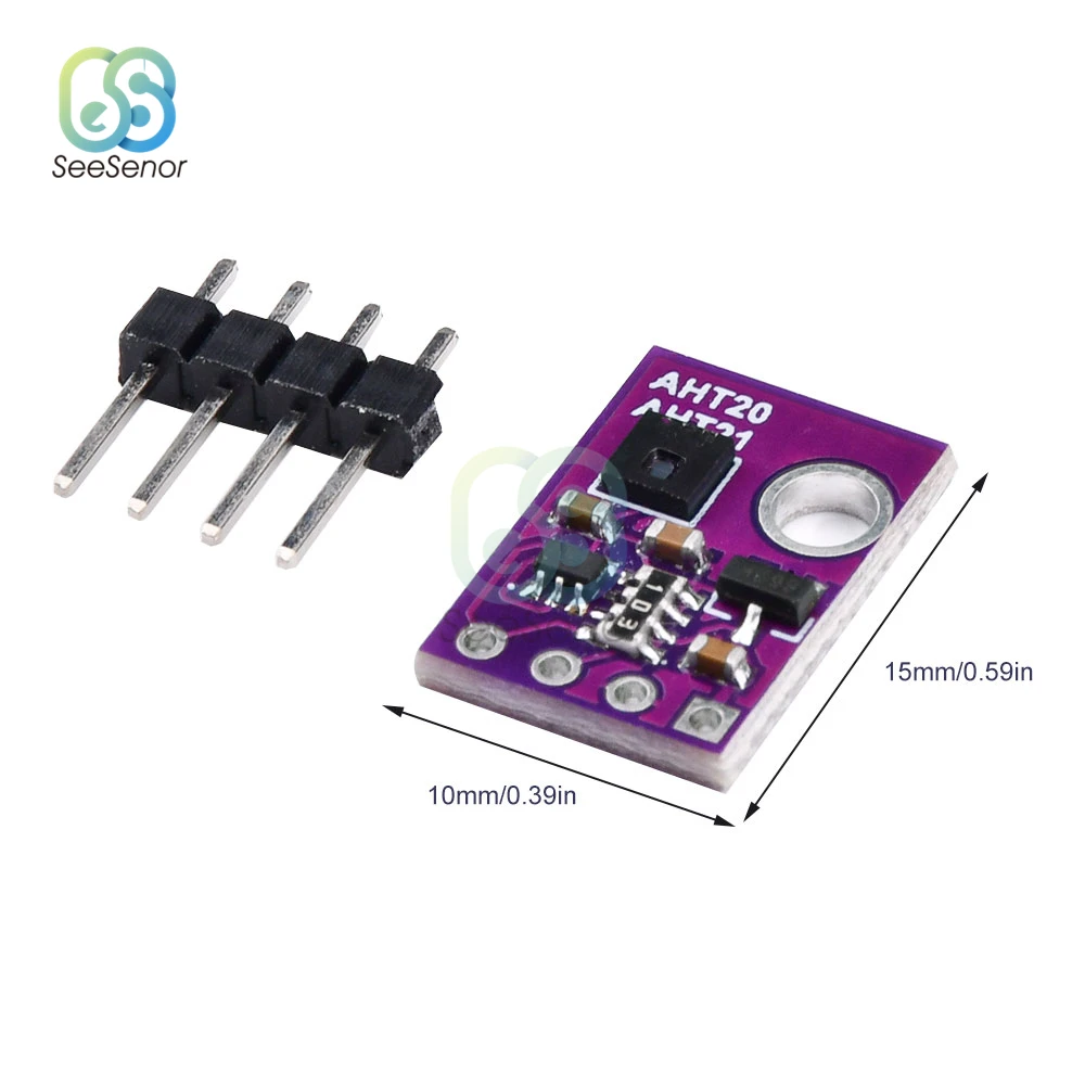 AHT20 AHT21ความแม่นยำสูงดิจิตอลความชื้นและอุณหภูมิ Sensor โมดูลวัด I2C การสื่อสาร