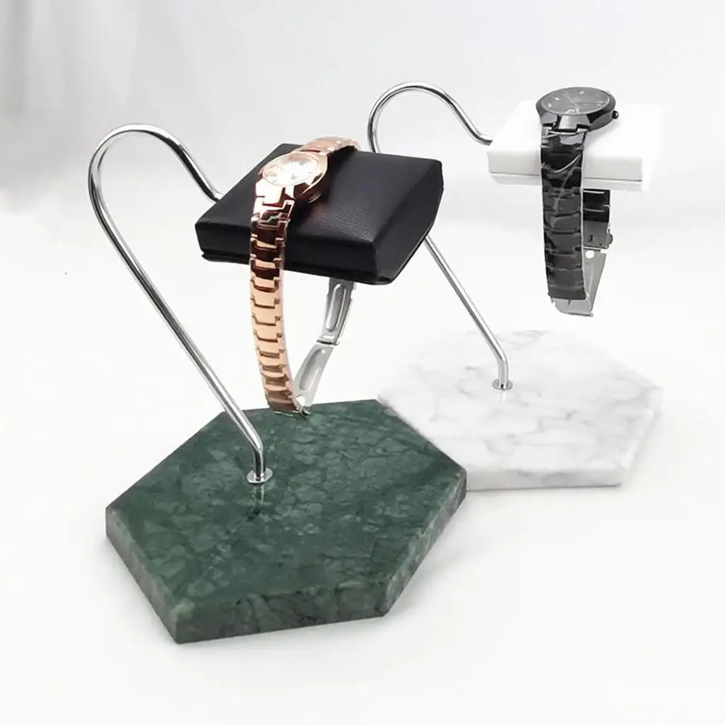 

Marble & PU Watch Display Stand Jewelry Organizer Bracket Show Exposition