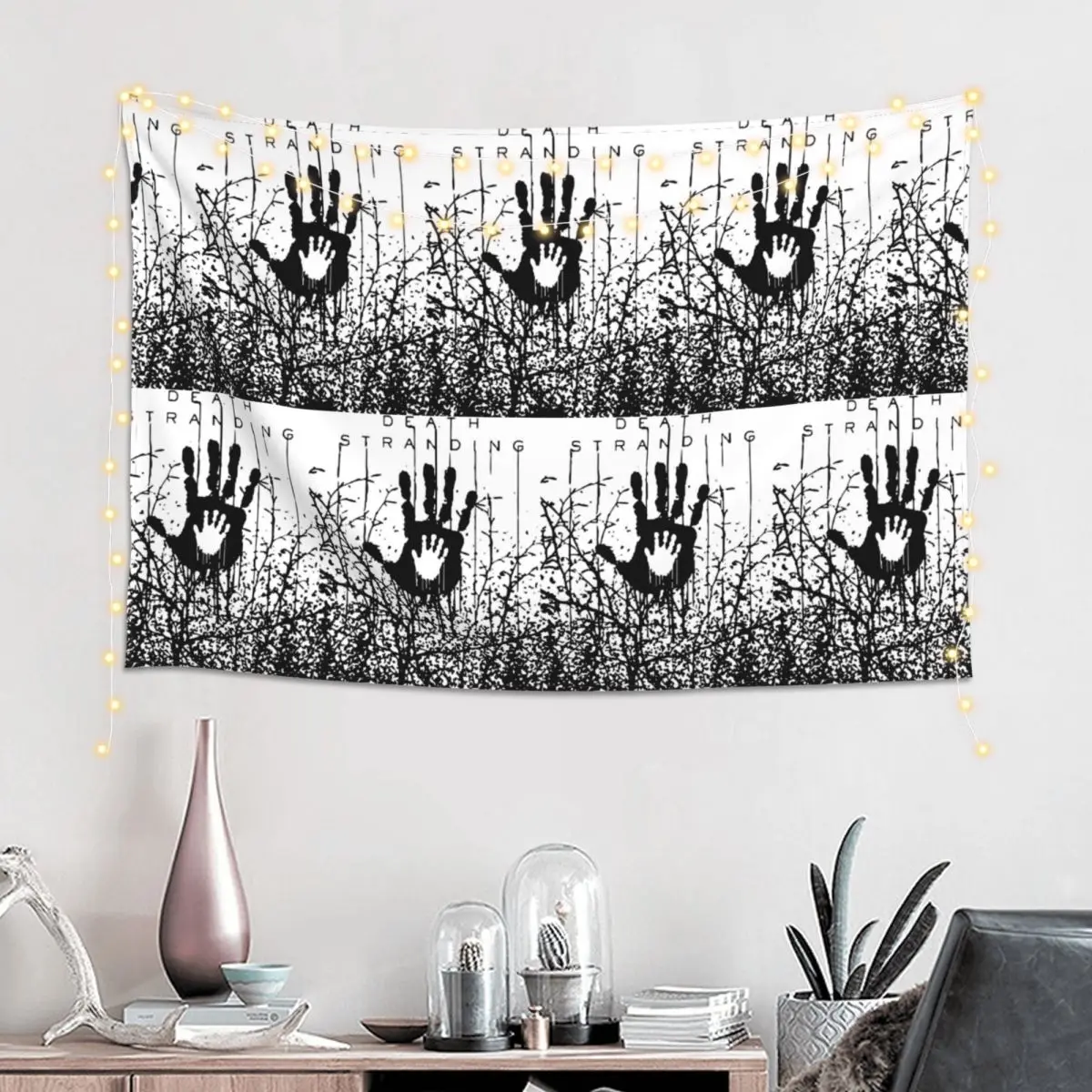 In The Forest Death Stranding Game For Fans Tapestry Hippie Wall Hanging Aesthetic Home Decor Tapestries for Bedroom Dorm Room