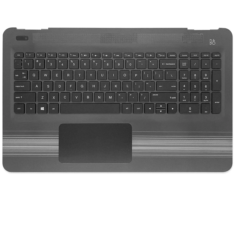 Imagem -05 - para hp Pavilion 15-au 15-aw 15-al Tpn-q172 Q175 Laptop Habitação Lcd Tampa Traseira Moldura Frontal Dobradiças Palmrest Caixa Inferior de Prata Novo