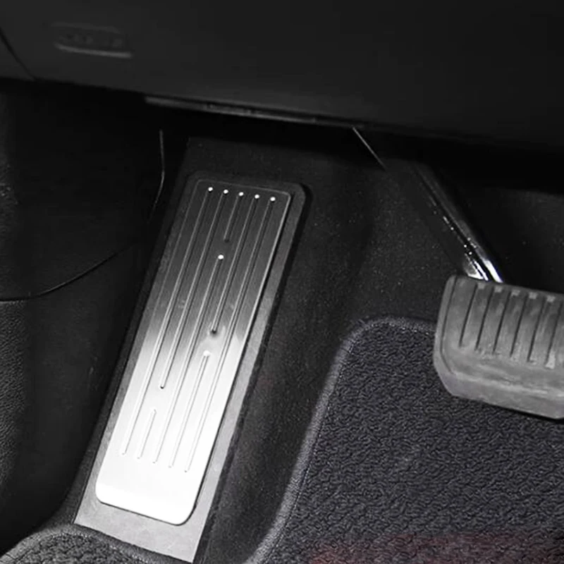 For Jeep Grand Cherokee L 2022 2023 2024 2025 Stainless Silver Footrest Foot Rest Support Pedal Protector Cover Trim Car Styling