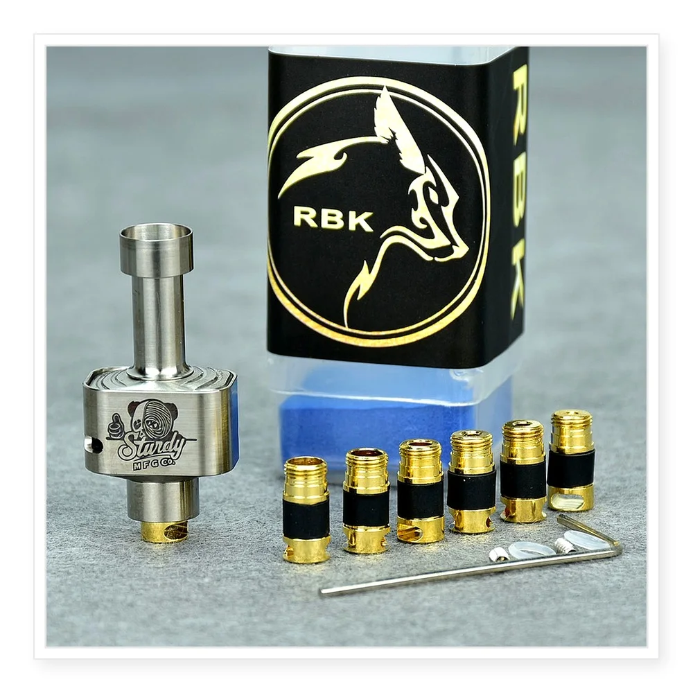 Wolfcoolvape Wick'd Remix'd Titanium RBA Bridge for Billet/BB/Boro Tanks with Air Pins Sizes 1.2-4.5mm