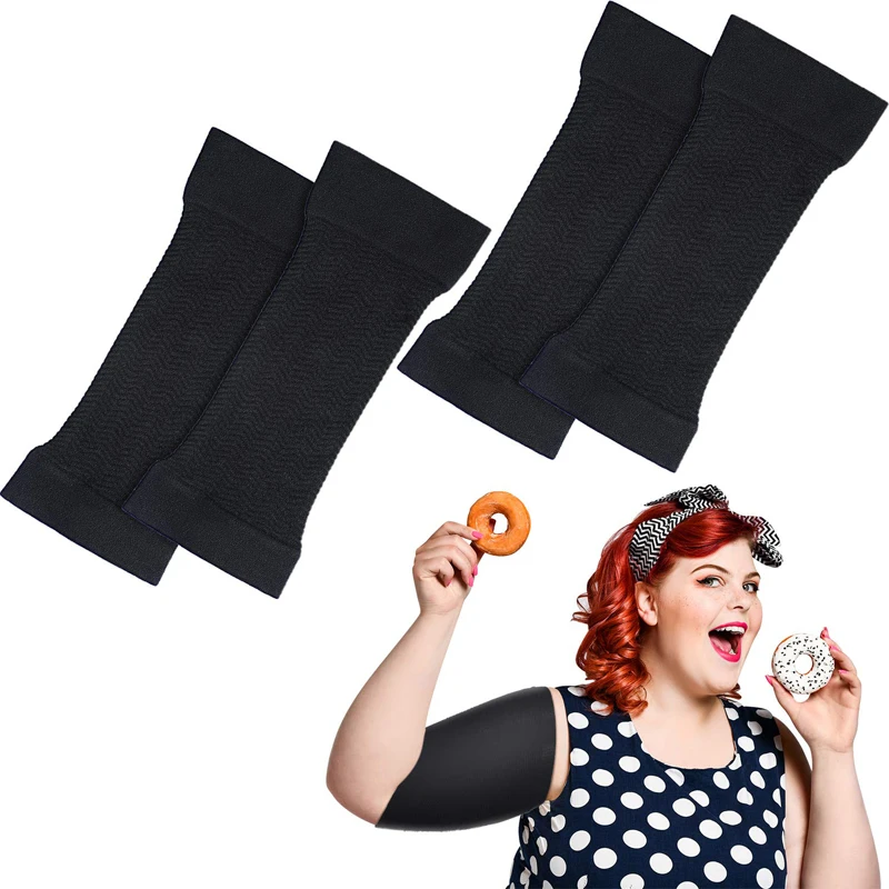 1/2 pair, upper arm shaper women's wrap arm sleeves, compression elastic body shaper, sports fitness slimming sleeves