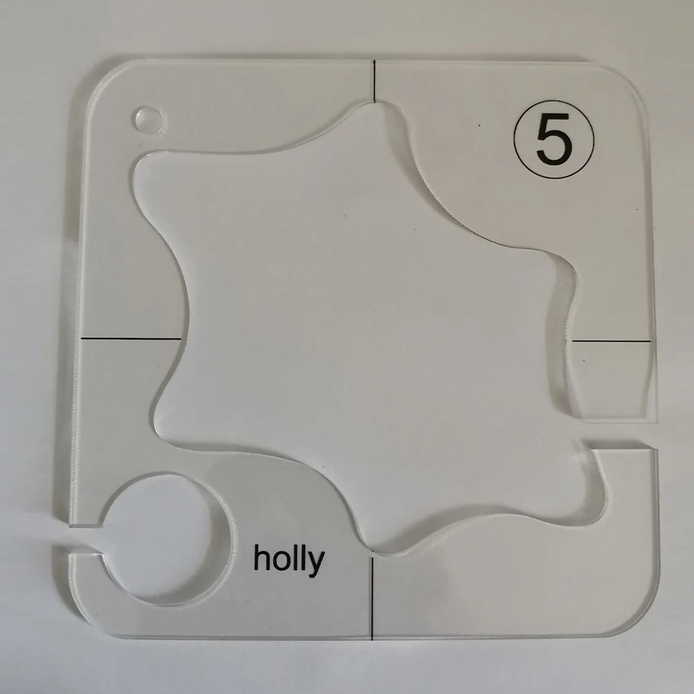 

4Pcs Embroidery Template Kit Reusable Sewing Patterns for Quilting Patchwork Transparent Shaped Sew Templates DIY Craft