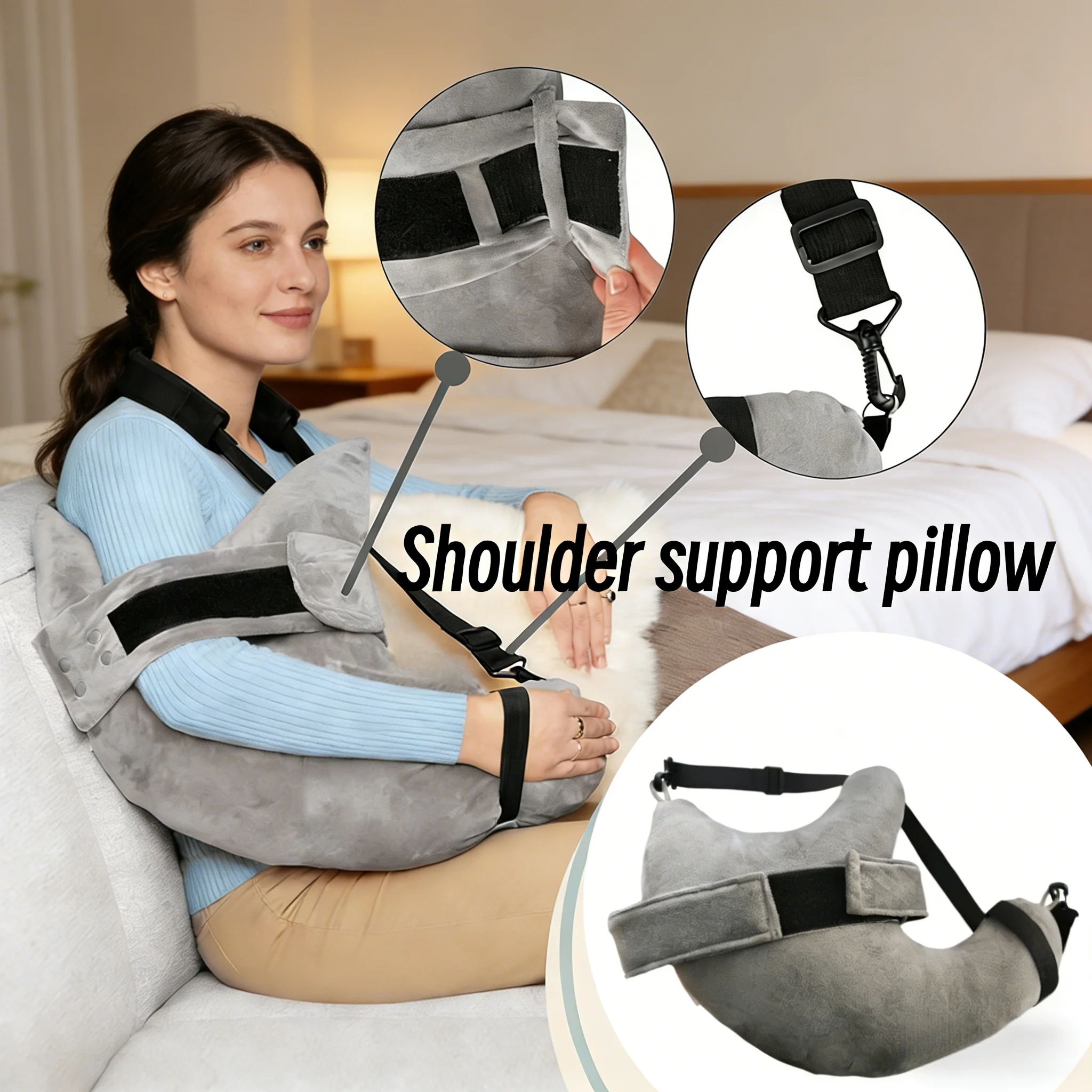 

Shoulder Surgery Recovery Support Pillow Arm Support for Side Sleepers Rotation Cuff Injuries Post-operative Comfort