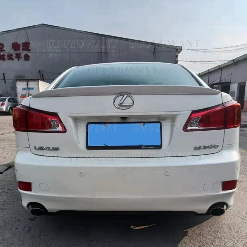 For Lexus IS Series Car Spoiler Wing 2006-2012 ABS Plastic Material Trunk Spoiler IS250 IS300 IS350 Rear Spoiler Accessories