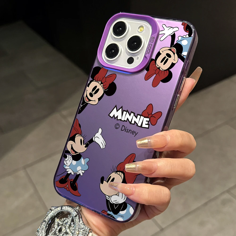 Lovely Mickey Minnie Phone Case for Samsung Galaxy A73 A72 A71 A55 A54 A53 A52 A51 A33 A32 A23 A14 A12 4G 5G Colorful Hard Cover