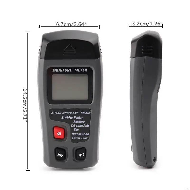 Y3NB Digital Moisture Meter Water Leak Detector Moisture Tester Pin Type LCD Display