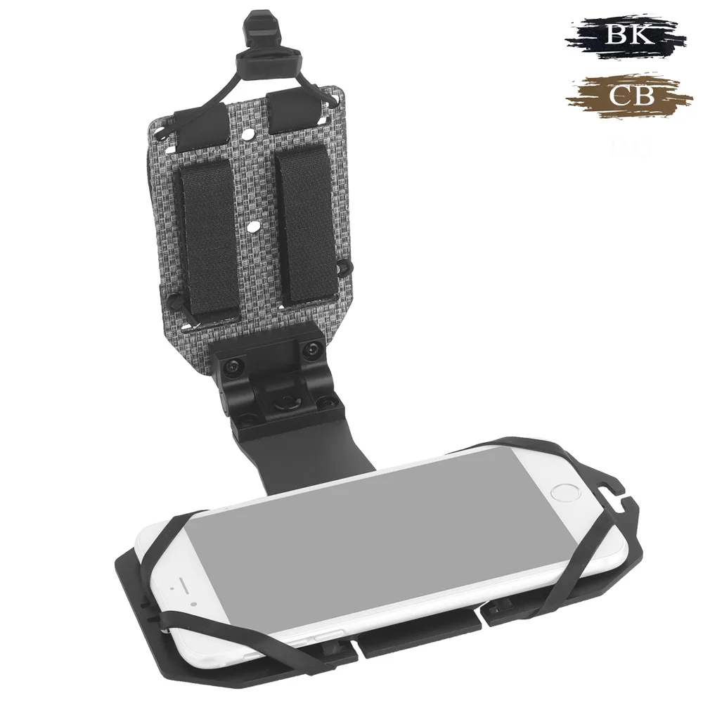 

Large Size 90 Degree Rotating MOLLE Mounting Phone Holder Smart Devices Folding Design for Hunting Accessories