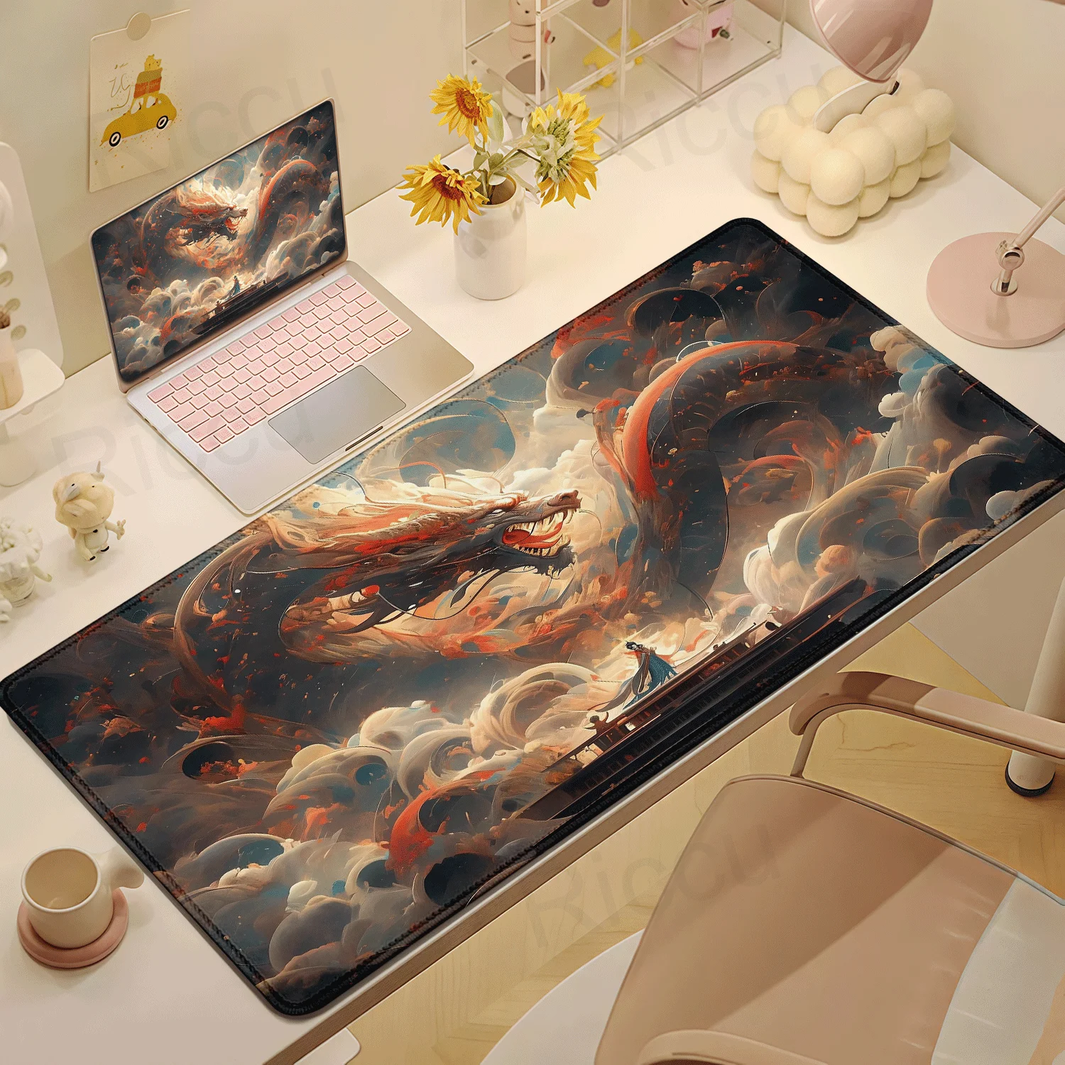 

Chinese dragon MousePad Game Keyboard pad Gaming Accessories Office Computer PC Gamer Laptop Desk Mat XXL Large Mouse Mats