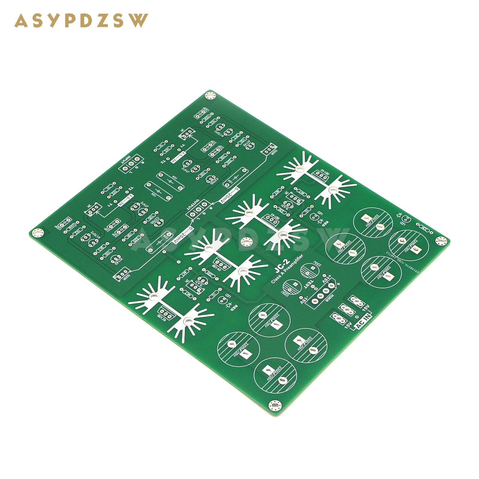 امدادات الطاقة المتوازية, HiFi, Class A, متناظر بالكامل, FET, CPI, مضخم الطاقة, PCB العاري