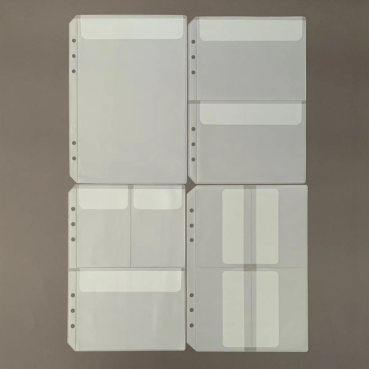 

10PCS A5 Binder Pockets 6 Holes, A5 Planner Inserts, Translucent Waterproof PVC Loose-Leaf Storage Pouch with Anti-Drop Design