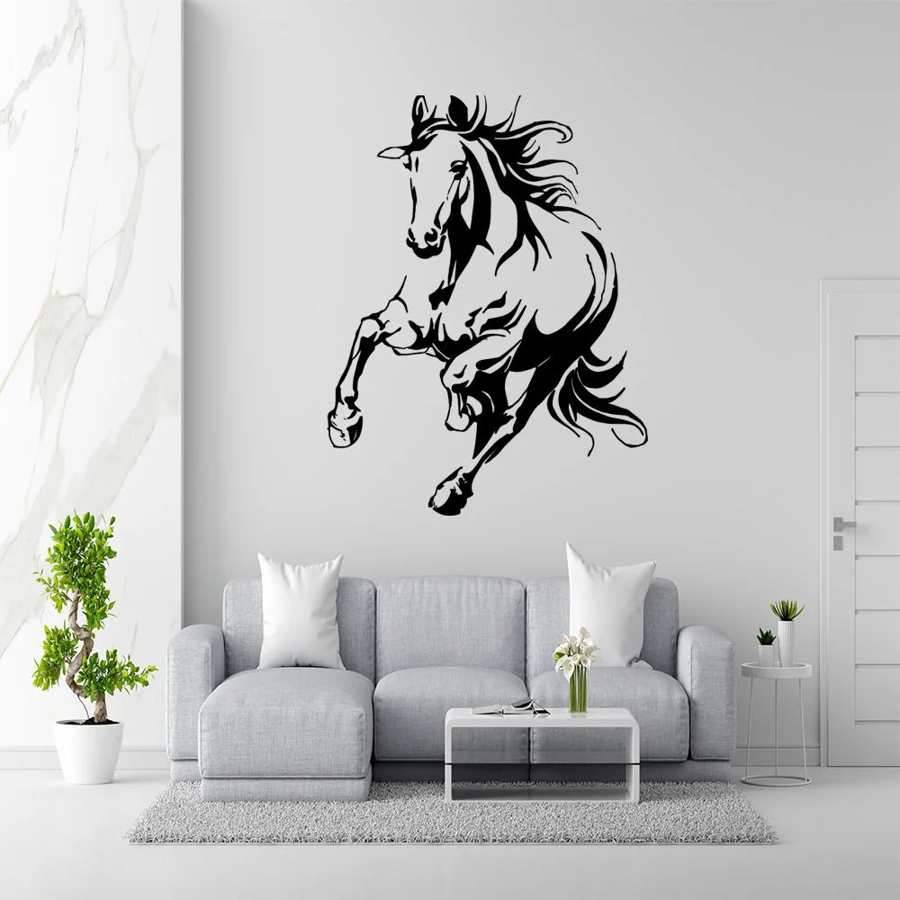 Horse Home Decoration Accessories For Bedroom Decoration Background Wall Art Decal Drop Shipping