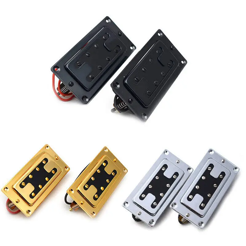 

Mini Style Two Line 8 Hole Electric Bass Humbucker Pickup Neck/Bridge Pickup