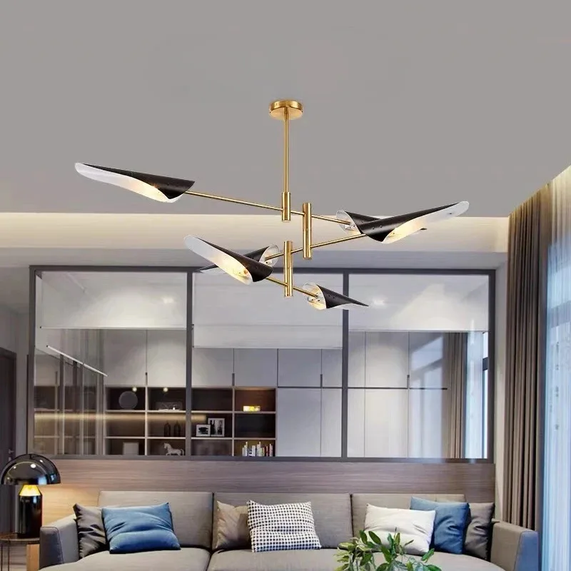 Modern Metal Branch Chandelier Led Luster Art Design Hanging Lamp  Living Room Bedroom Study Restaurant LED Pendant Lights