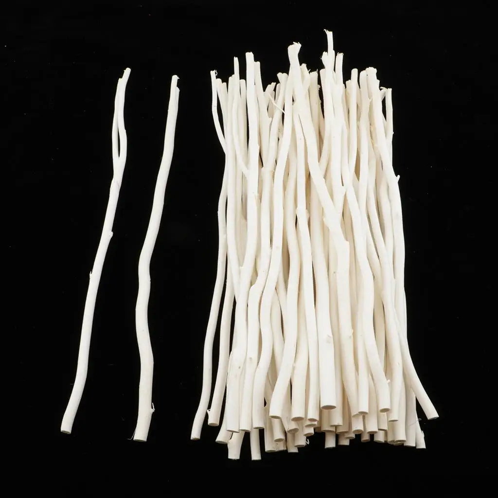 50 Wooden Sticks, Natural Round Wooden Dowel Rods, Craft Sticks for DIY Craft