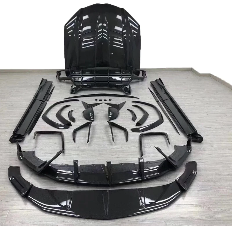 Carbon Fiber  Design Body Kit Urus Front Lip Rear Bumper Lip Side Skirt Engine Hood